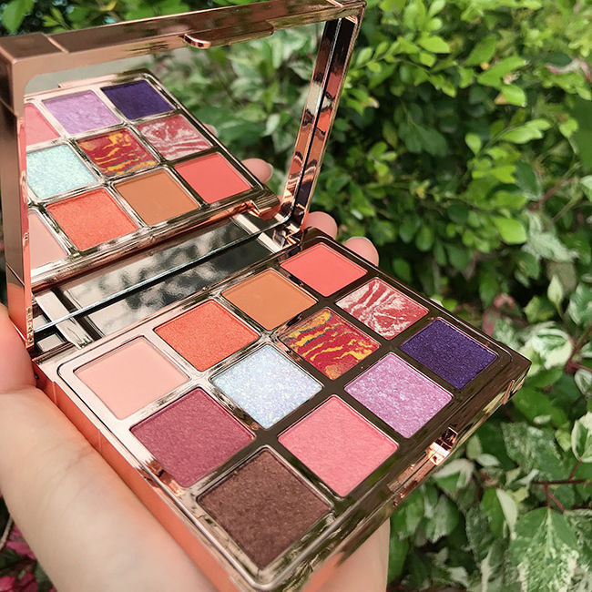 Natürliche 12 Farben Shiny Eyeshadow Bag