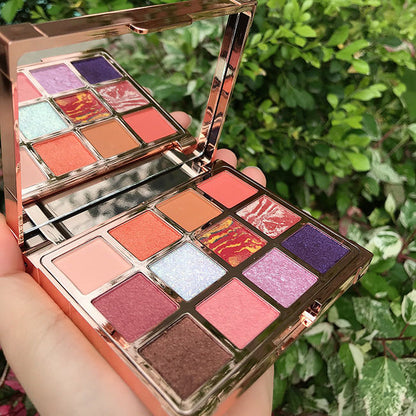 Natürliche 12 Farben Shiny Eyeshadow Bag